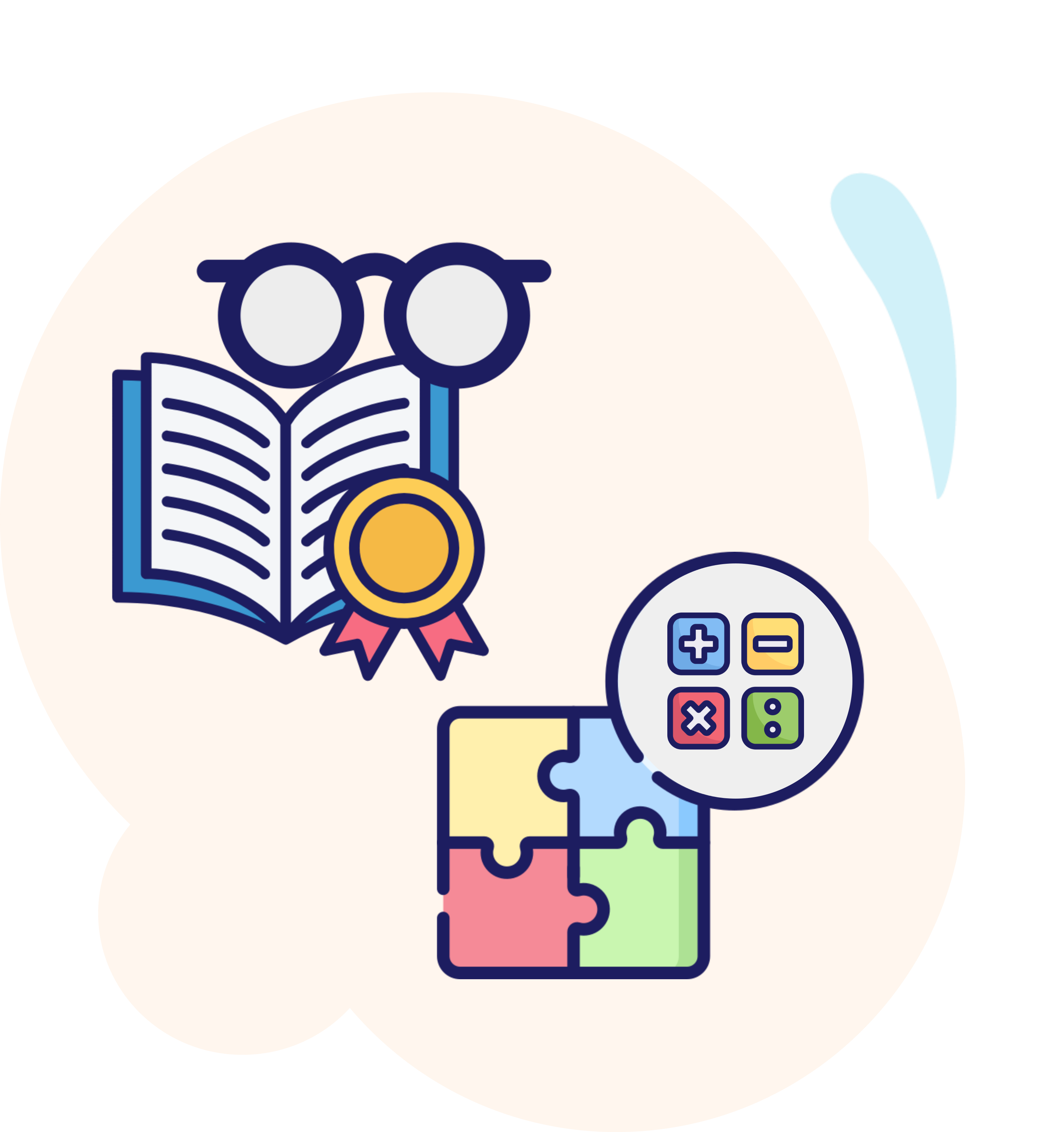 Icono de los cursos de Razonamiento matemático y Comprensión Lectora